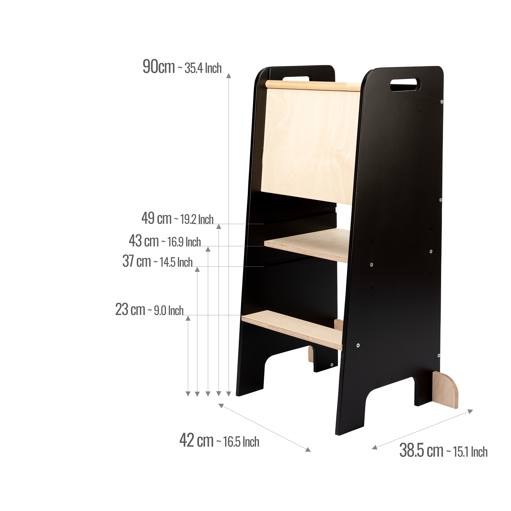 Super Safe Adjustable height Learning Tower KNEL2ss