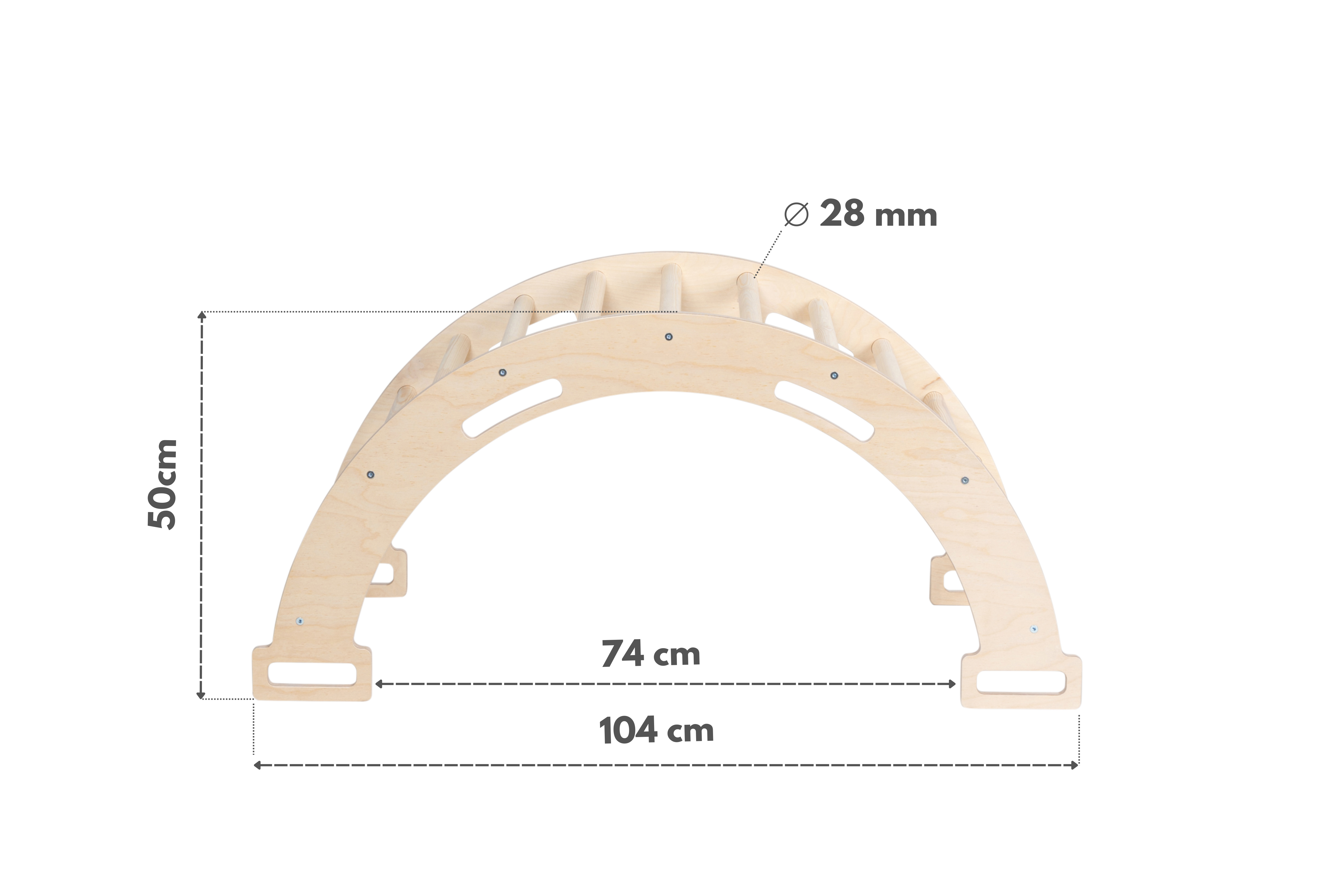 Montessori bērnu kāpšanas arka ar spilvenu