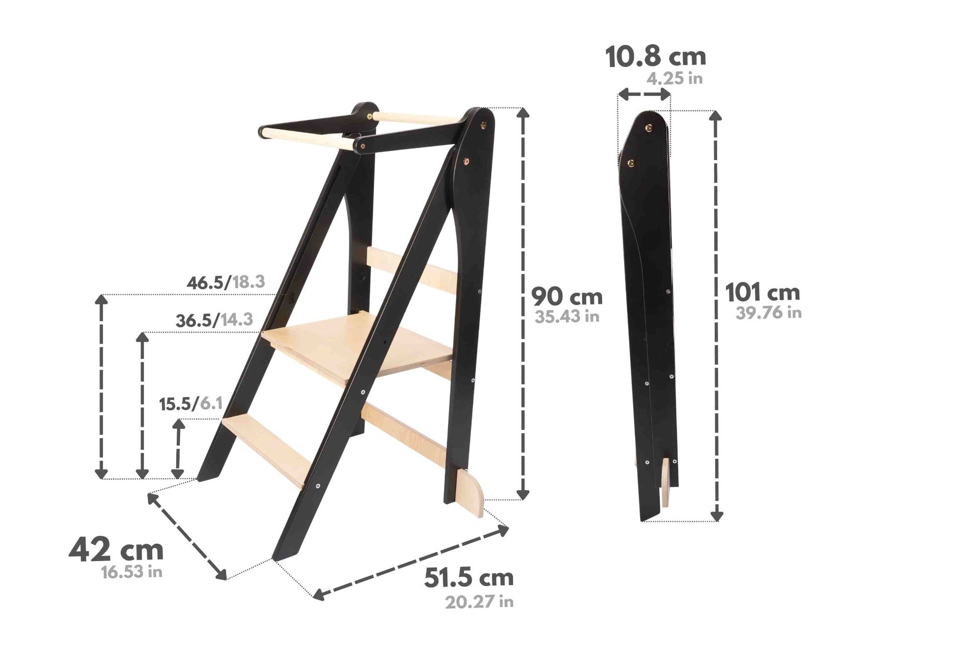 Foldable Adjustable Height Learning Tower KSAL