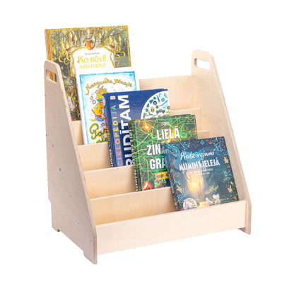 Bērnu grāmatu plaukts | Montessori grāmatu skapis | 5 plauktu grāmatu glabāšanas un demonstrēšanas vienība bērniem