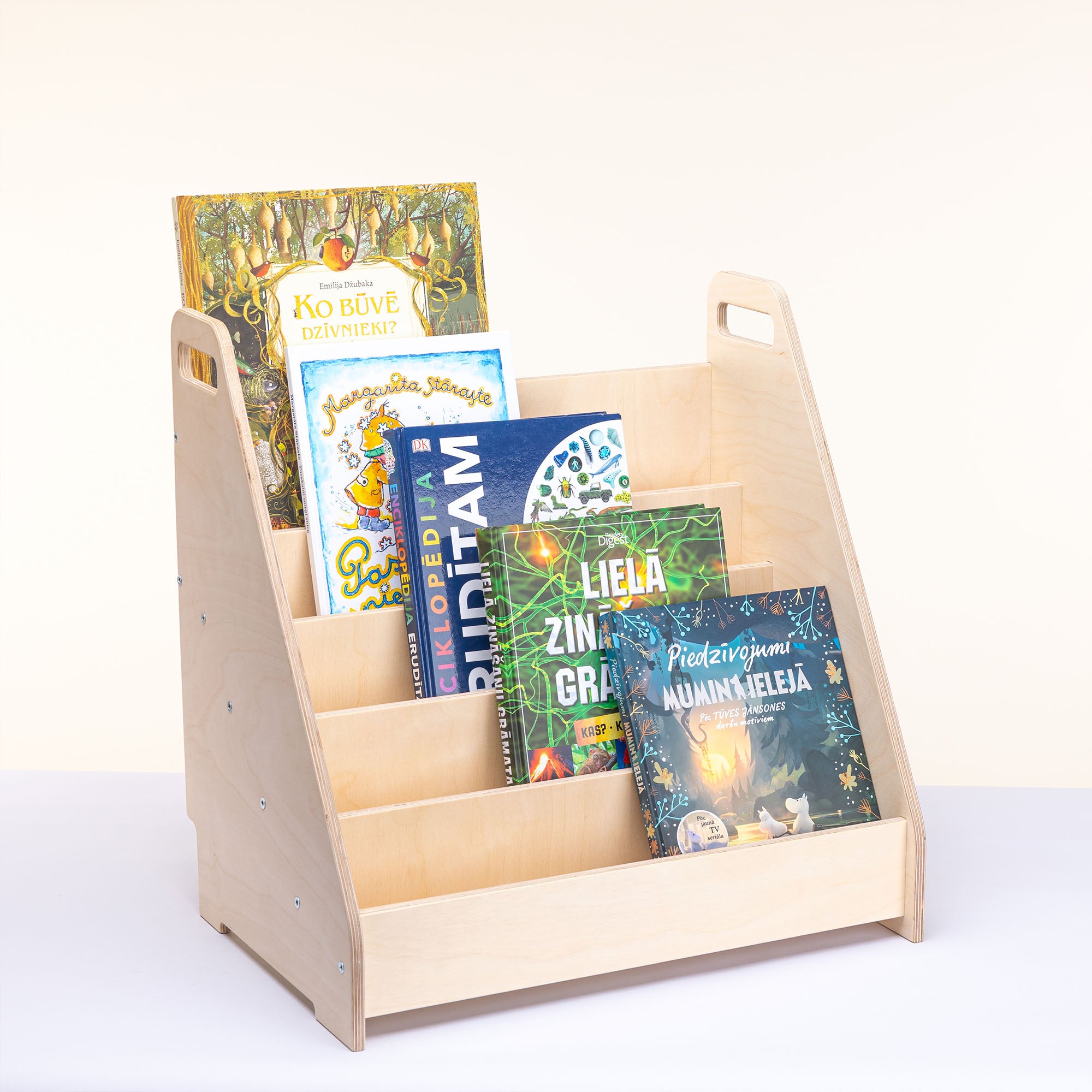 Bērnu grāmatu plaukts | Montessori grāmatu skapis | 5 plauktu grāmatu glabāšanas un demonstrēšanas vienība bērniem