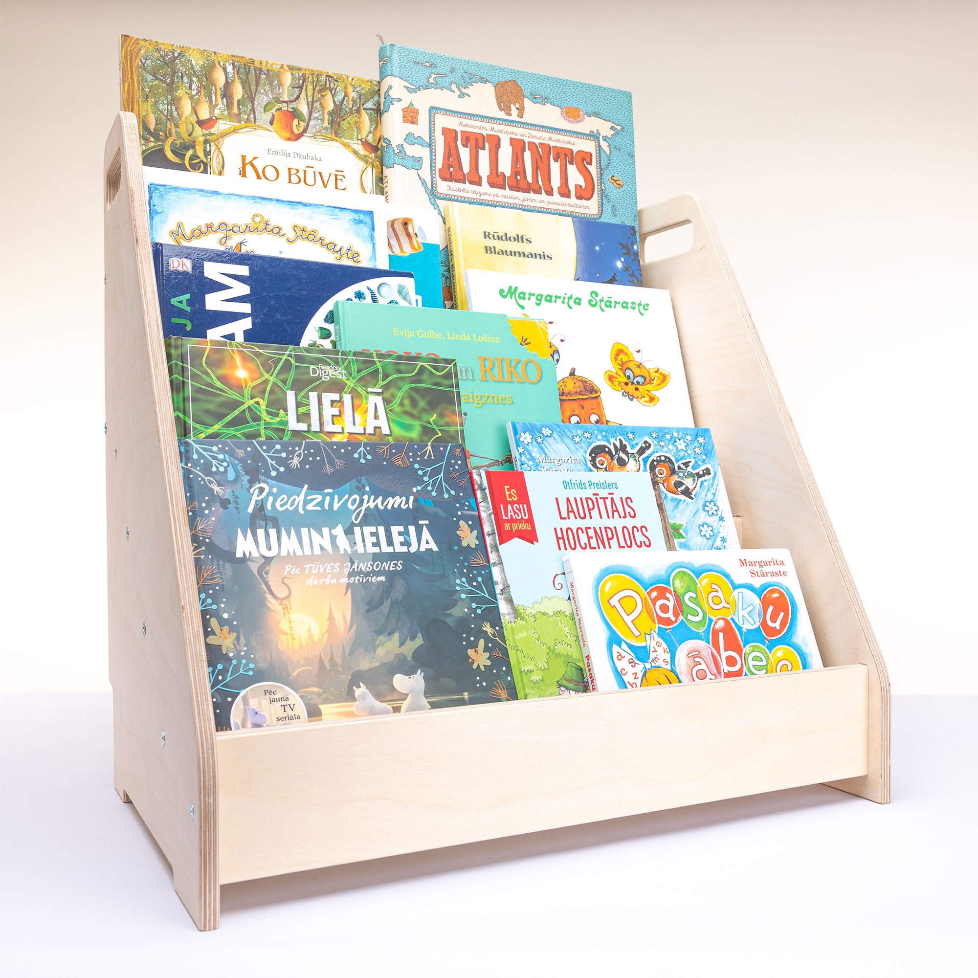 Bērnu grāmatu plaukts | Montessori grāmatu skapis | 5 plauktu grāmatu glabāšanas un demonstrēšanas vienība bērniem