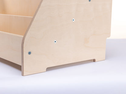 Bērnu grāmatu plaukts | Montessori grāmatu skapis | 5 plauktu grāmatu glabāšanas un demonstrēšanas vienība bērniem