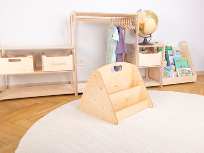 Doppelseitiges Kinderbücherregal | Lustiges und funktionales Bücherregal für Kinder