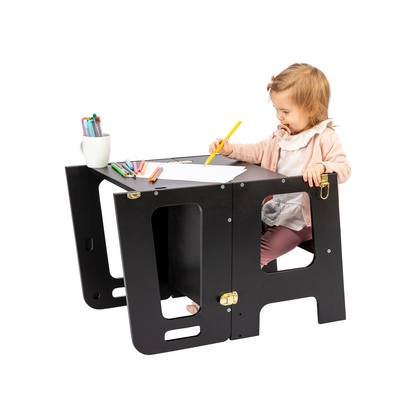 2 in 1 Learning Tower & Desk with Blackboard KLOK2