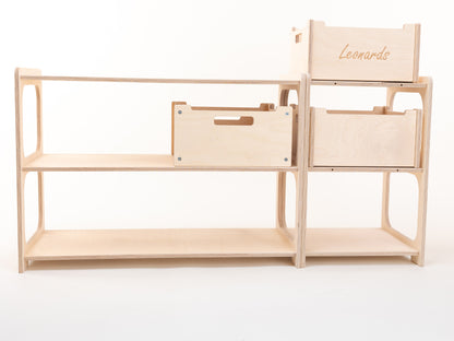 Kids Storage Shelf | Nursery Clothes Organizer