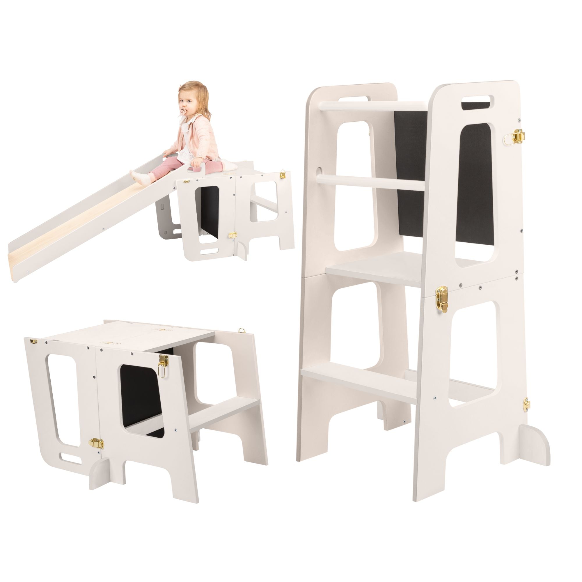 2 in 1 Learning Tower & Desk with Blackboard KLOK2