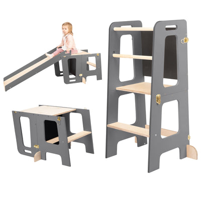 2 in 1 Learning Tower & Desk with Blackboard KLOK2