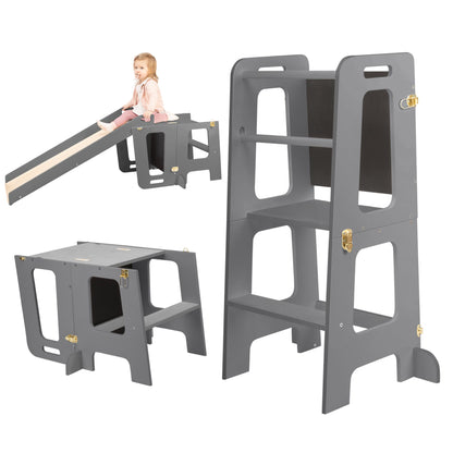 2 in 1 Learning Tower & Desk with Blackboard KLOK2