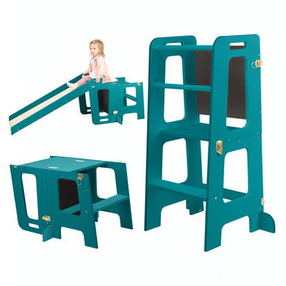 2 in 1 Learning Tower & Desk with Blackboard KLOK2