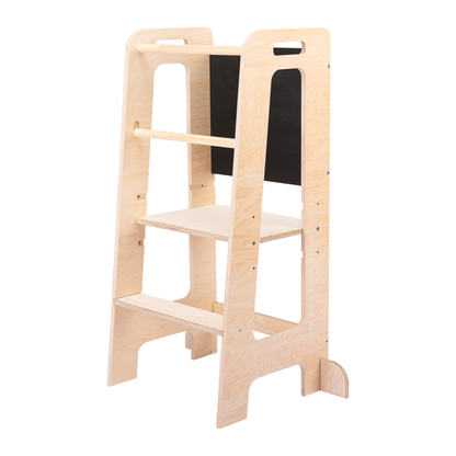 Adjustable Height Learning Tower with Blackboard KNEL2